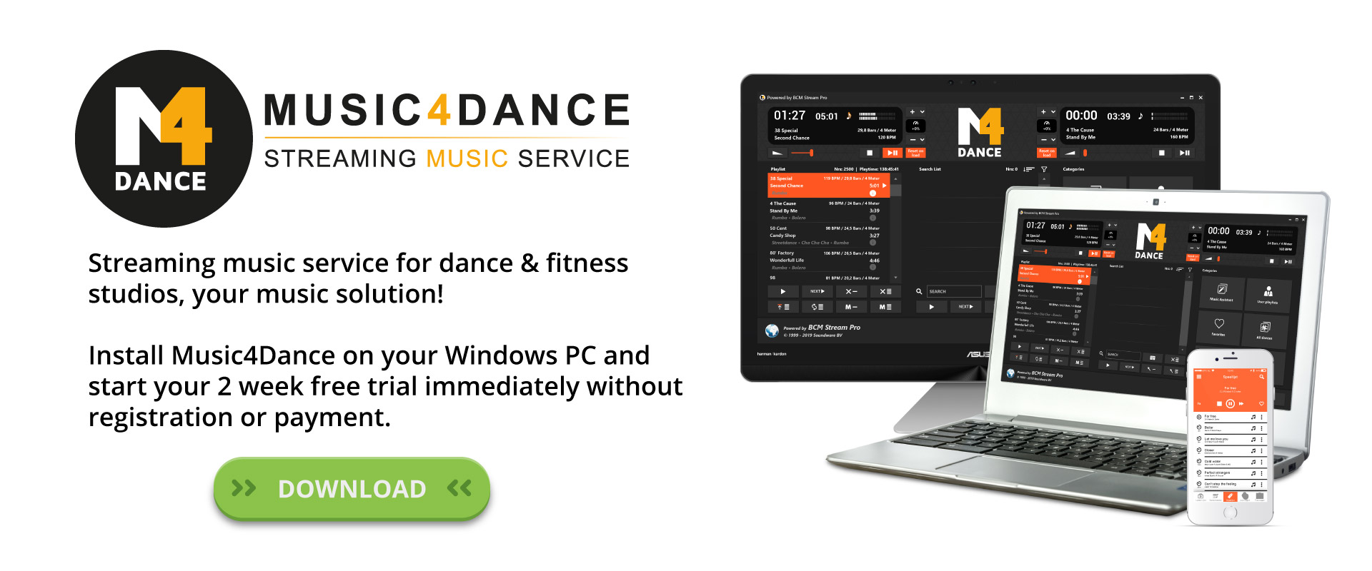 Download the Music4Dance software